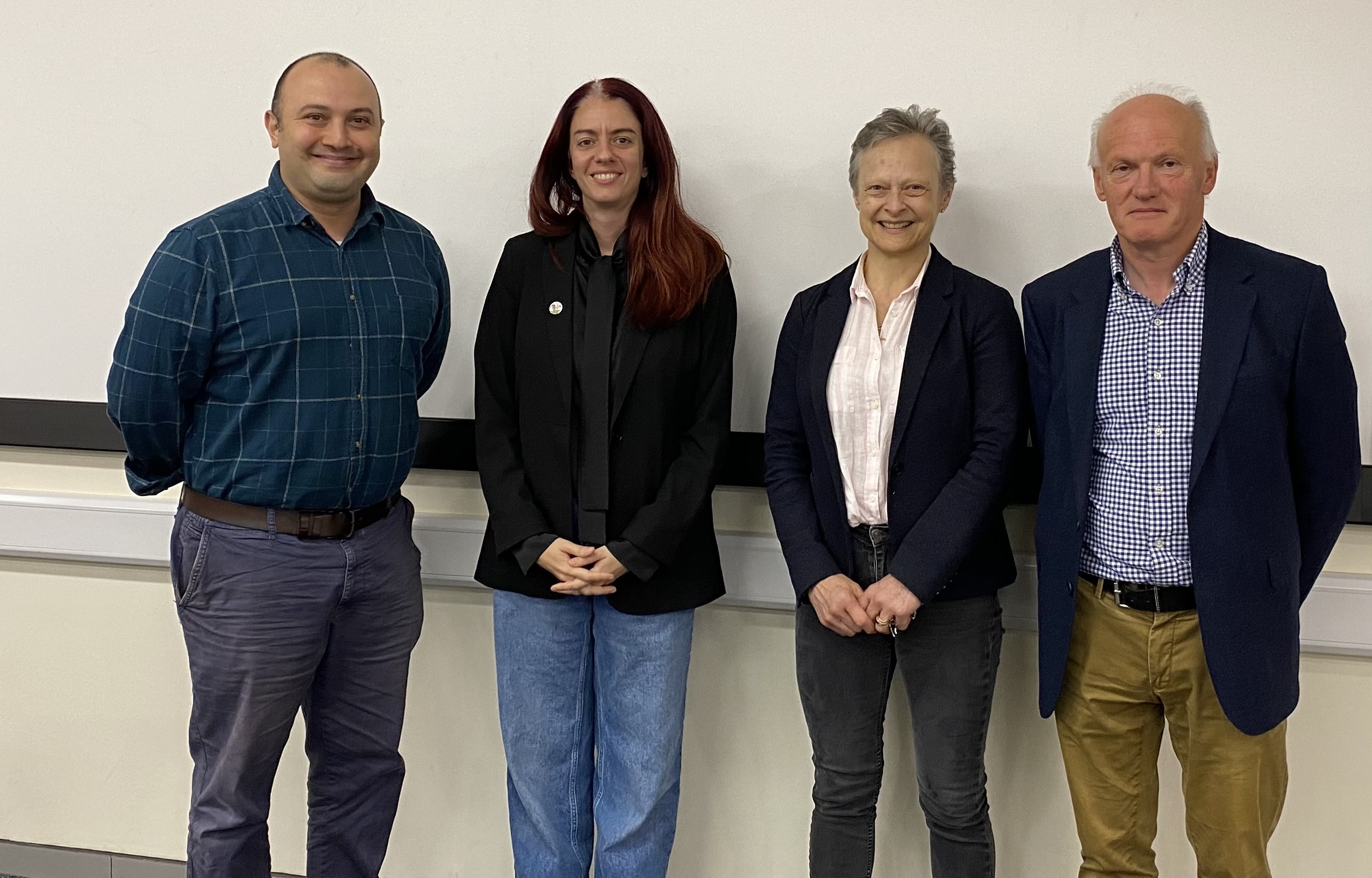 L to R Assistant Professor Ekin Ozer, Professor Eleni Chatzi, Associate Professor Amanda Gibney and Associate Professor PJ Purcell